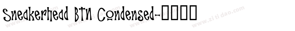 Sneakerhead BTN Condensed字体转换